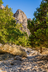 Mountain landscape: Imbros gorge. Crete, Greece