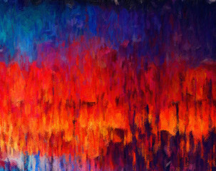 Wall art. Art poster. Stock. Abstract painting in oil. Pattern for creating design postcard, invitation, web or banner. Canvas prints. Watercolor and acrylic mixed modern drawing. Impressionist style.