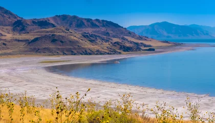 Fototapeten Antilope Antelope Island, the largest of ten islands within the Great Salt Lake, Antelope Island State Park, Utah, USA  © Luis