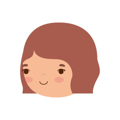 Isolated girl cartoon vector design