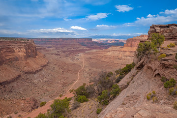 Fototapeta premium Canyonlands National Park, Utah, USA. Stunning canyons, mesas, and buttes eroded by the Colorado, Green and tributary rivers