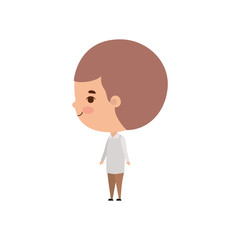 Isolated boy cartoon vector design
