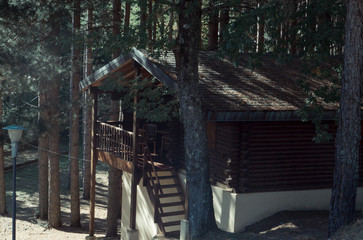 log cabin in mountain. Fago del Soldato