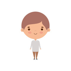 Isolated boy cartoon vector design