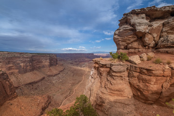 Canyonlands National Park, Utah, USA. Stunning canyons, mesas, and buttes eroded by the Colorado, Green and tributary rivers