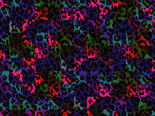 brown and black leopard skin texture