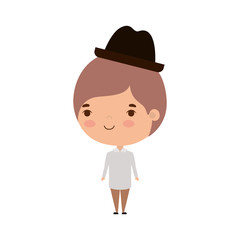 Man with hat vector design
