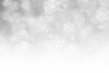 abstract winter background with snowflakes, Christmas background with heavy snowfall, snowflakes in the sky