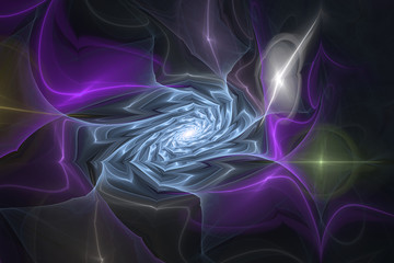 Black purple UV fractal graphic geometric shapes beautiful wallpaper background logo cover backdrop