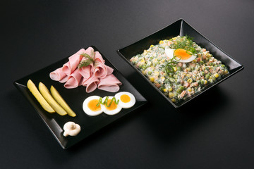 gourmet appetizer in elegant restaurant