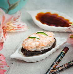 salad with rice on the table