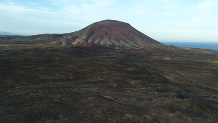 Volcanic geology on the Canary coast