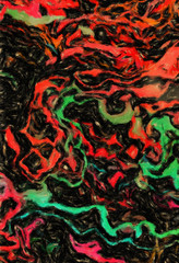 Abstract colorful stripes. Digital design painting impressionism artwork. Hand drawn artistic pattern. Modern art. Good for printed pictures, postcards, posters or wallpapers and textile printing.