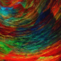 Cercles muraux Mélange de couleurs Abstract art background. Oil painting on canvas. Color texture. Fragment of artwork. Spots of oil paint. Brushstrokes of paint. Modern art. Contemporary art. Colorful canvas.