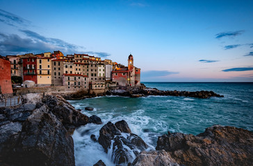 Fototapeta na wymiar The sea village of Tellaro, Lerici, La Spezia gulf, Liguria, Italy