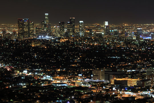 Los Angeles Downtown by night