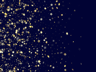 Fototapeta na wymiar Gold gradient star dust sparkle vector background.