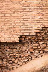 Old brick wall; Red brick wall background