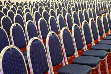 Rows of chairs in the boardroom