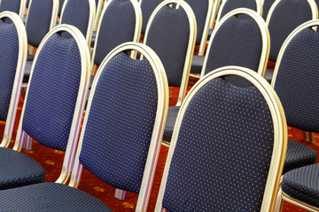 Rows of chairs in the boardroom