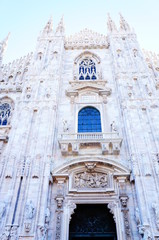 Fototapeta na wymiar Duomo in milano