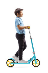 Boy riding a scooter © Ljupco Smokovski