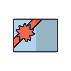 Isolated party invitation vector design