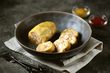 Homemade Chicken Sausage. Delicious and healthy homemade food.