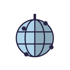 Isolated party disco sphere vector design