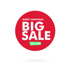 merry christmas sale promotion banner - christmas big sale