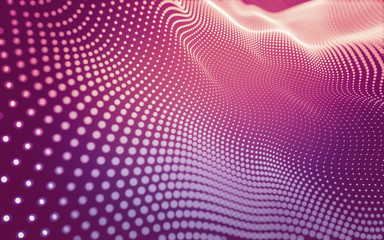 Abstract background. Molecules technology with polygonal shapes, connecting dots and lines....