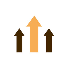 profit arrows finance business strategy icon