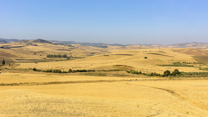 Summer rural landscape of Sicily