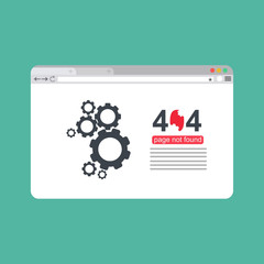 error 404 page layout design. The page you requested could not be found. Website 404 page creative concept. Website under construction page.
