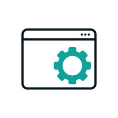 Isolated website icon fill vector design
