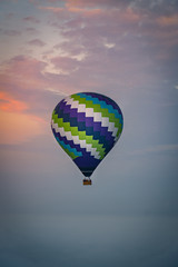 hot air balloon in the magical sky