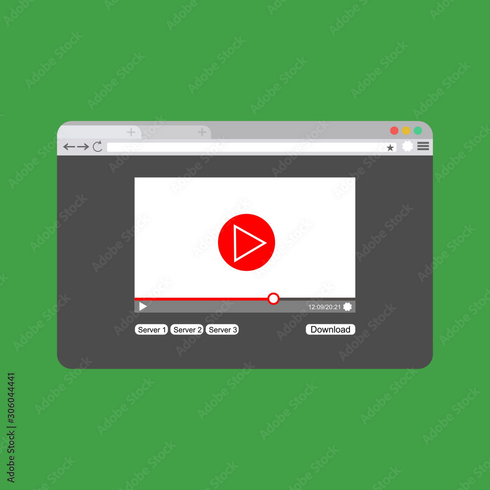 Aufkleber video player with web streaming. website for sharing videos.easy to use and highly customizable. mod