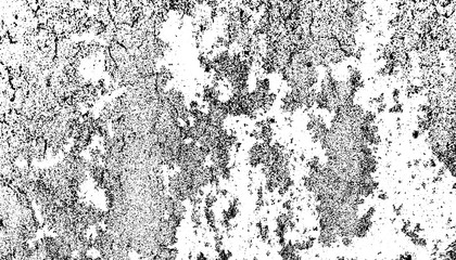 Distressed overlay texture of rough surface, cracked concrete, stone and old painted wall. Grunge background. One color graphic resource.