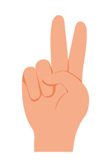 Isolated hand signal icon vector design