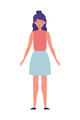 Avatar woman person vector design