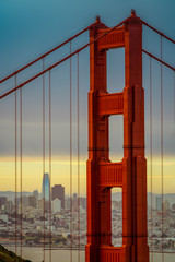 golden gate bridge in san Francisco during sunrise 