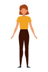 Avatar woman person vector design