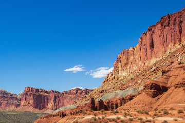 Wingate Sandstone in Capitol Reef National Park in Utah