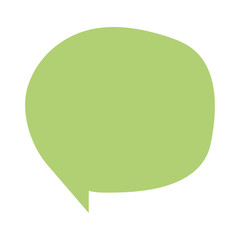 Isolated communication bubble icon vector design