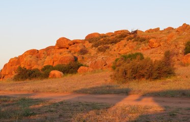 sunset at Billiburning Rock Western Australia