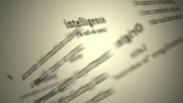 Definition: Intelligence