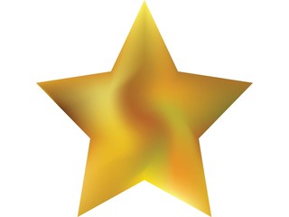 Blurred background in the form of pentagram.