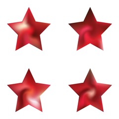 Obraz premium Set of pentagram modern backgrounds.