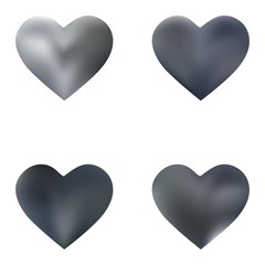Kit of chromatic backgrounds hearts.