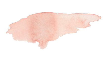 Watercolor texture background in pink/orange/peach. Watercolor shape - 306051023